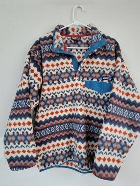 Patagonia Printed Synchilla T-snap Fleece Men's Size M Aztec Nordic Gorpcore